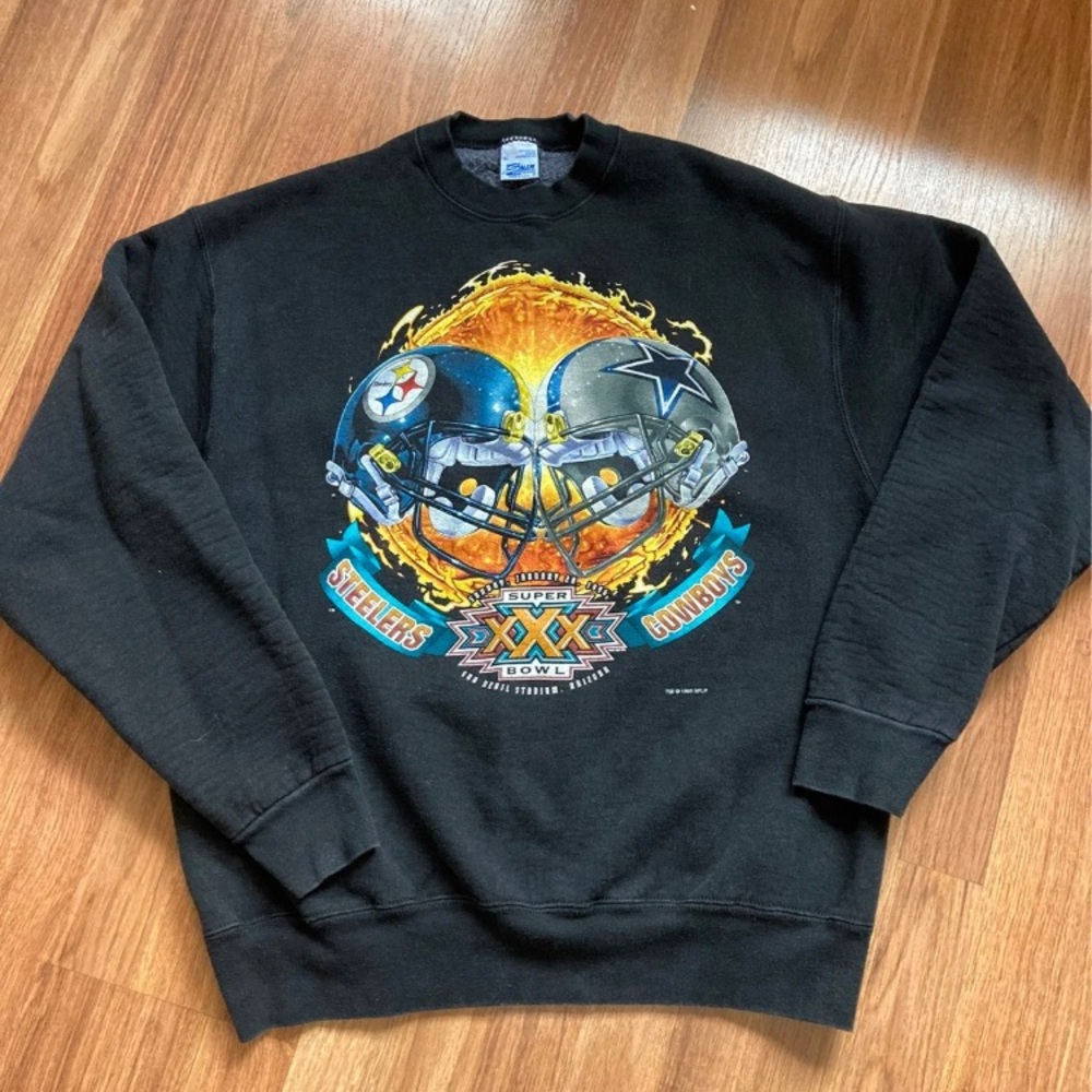 Vintage Steelers Cowboys Super Bowl Sweatshirt